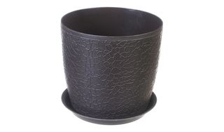 Кашпо "Верона" d=140мм с/под Графитовый пласт.(1/12)