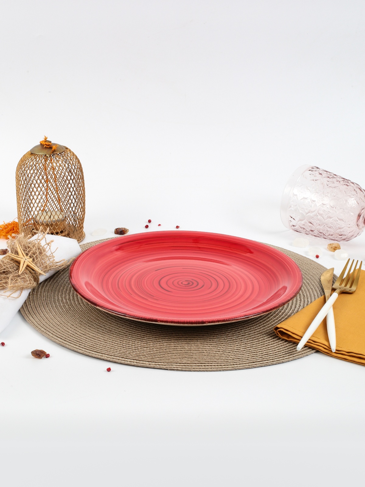 Тарелка 26см обеденная  SCARLET (керам.) (6/24)