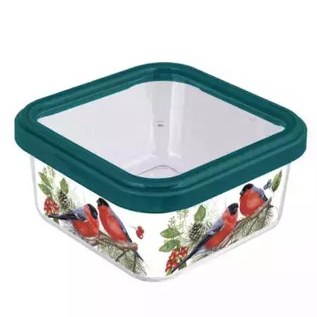 Банка для сыпучих продуктов Снегири 0,4л (пластик) (1/27)