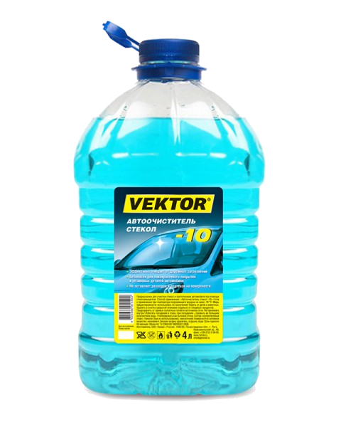 Автоочиститель стекол VEKTOR -10 ПЭТ 4л (1/144)
