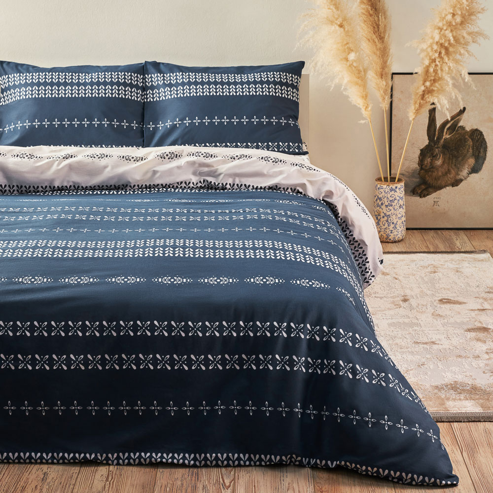 КПБ 2сп "Нэви" 4пр, поплин, 100% хлопок, синий PROVANCE (1/6)