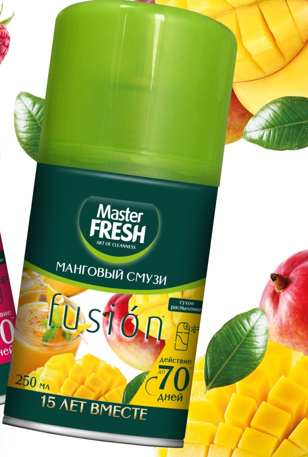 Освежитель воздуха сменный баллон Манговый смузи 250 мл Master FRESH (1/12)