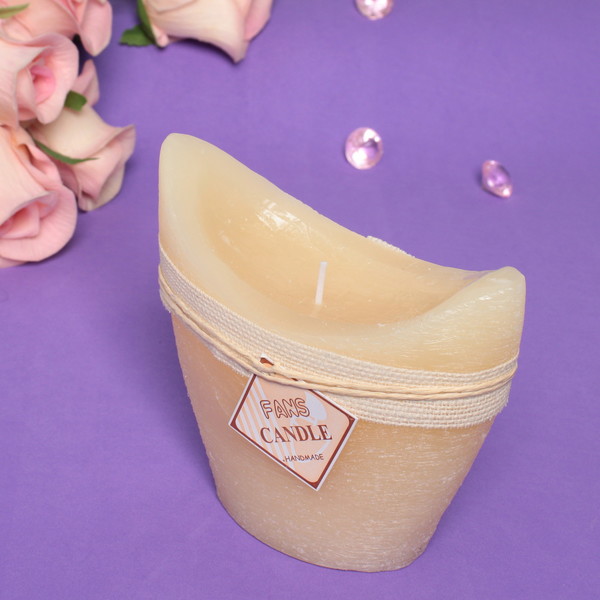 Свеча "Honey story" 13*13см цвет белый F-3007 (20/40)