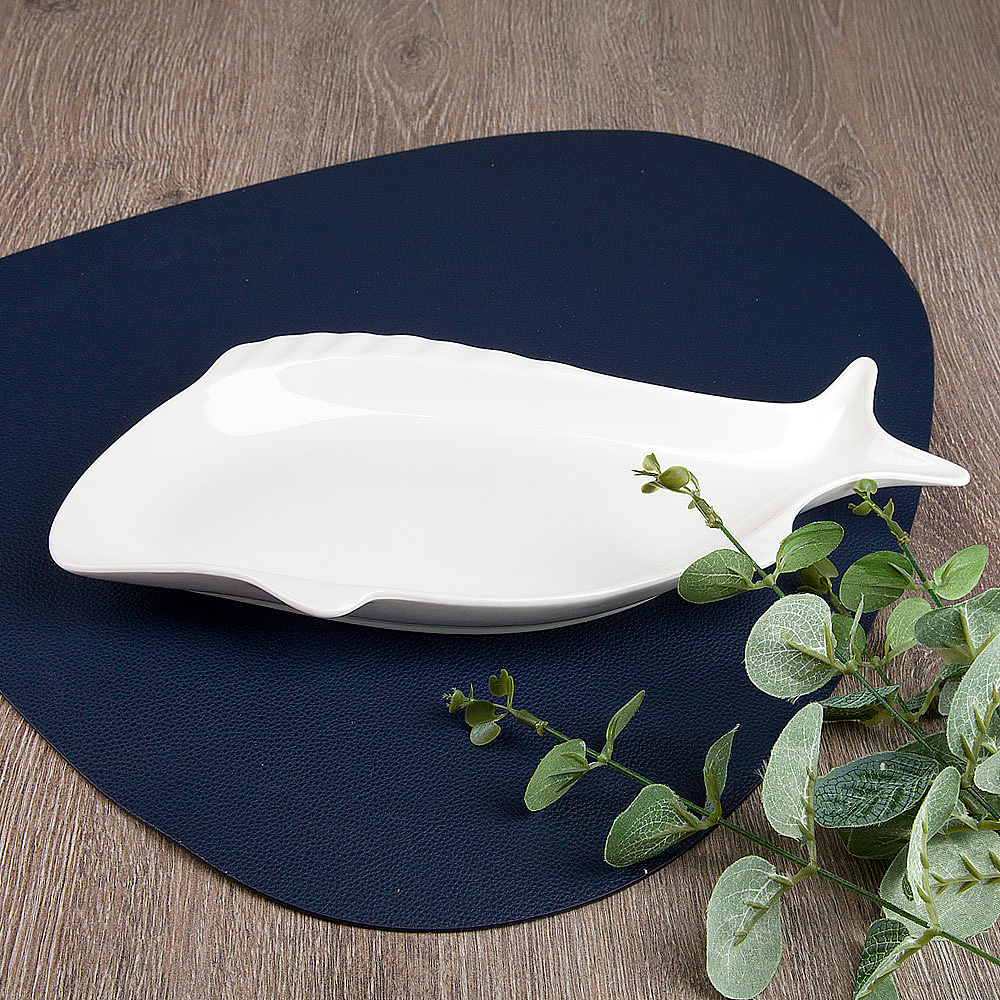 Блюдо сервировочное 36*18*3,5см "Маршмеллоу"  (фрф) (5/20)