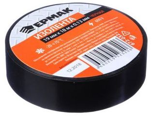 Изолента 19мм-18м черная ЕРМАК (10/50)