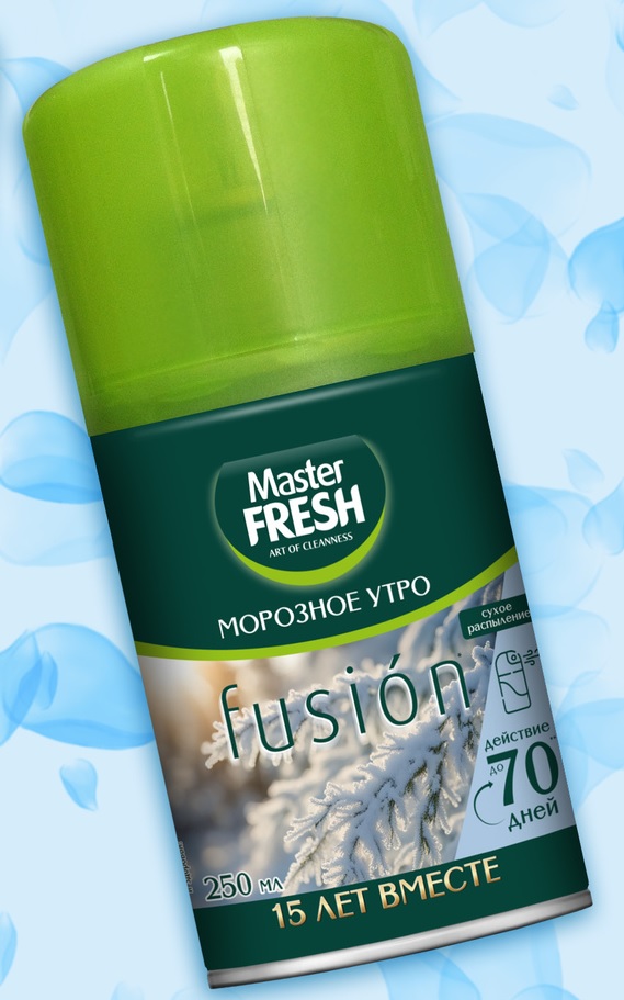 Освежитель воздуха сменный баллон Морозное утро 250 мл Master FRESH (1/12)