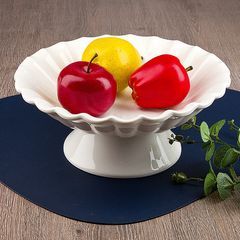 Ваза для фруктов на ножке 27*27*11см "Маршмеллоу" (фрф) (1/8)