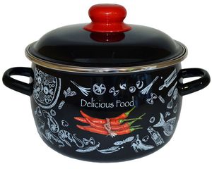 Кастрюля 2,0л Appetite Chilli сфер эмаль(1/8)