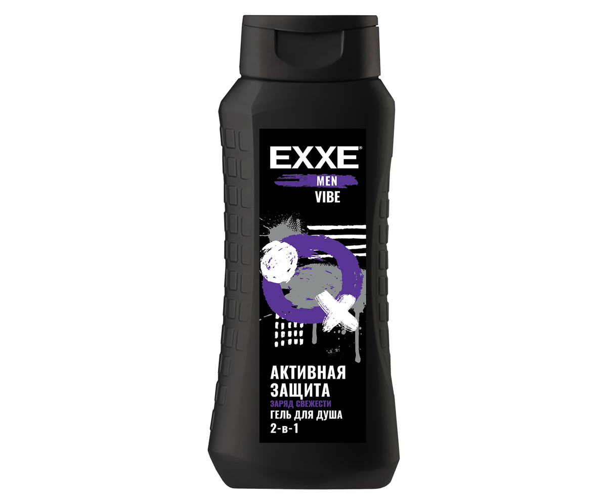 EXXE MEN Мужской гель для душа 2в1 "Увлажняющий" VIBE, 400 мл (1/12)
