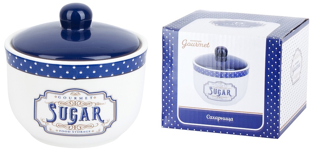 "Gourmet" Сахарница 450мл п/у керам.(1/36)