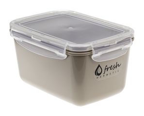 Емкость д/продуктов 0,7л  ФРЕШ герметич. Капучино пласт.(16)