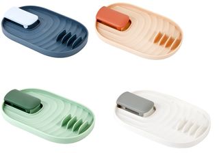 Подставка для крышки и ложки 18*11,5*2,5см (4в) полипропилен (1/200)