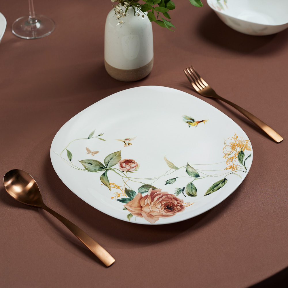 Тарелка 28см MILLIMI  Анетта подстановочная (опал стекло) (6/24)