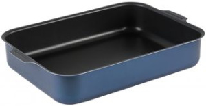 Противень прям 270*350*63мм цельн/руч, АП ТМ Калитва Кружево алюм.(1/8)