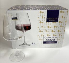 Набор бокалов 6пр 450мл CORVUS для красного вина (1/4)