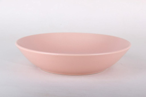 Тарелка 20см 750мл Color (light pink) глубокая керамика (6/6)