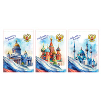 Блокнот А6, 40 листов, офсет, обложка картон, спираль, в клетку ClipStudio (1/16)