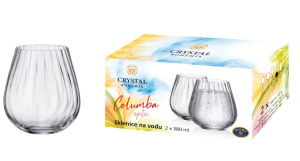 Набор стаканов 2пр 380 мл "COLUMBA OPTIC" для виски (стекло) (1/12)