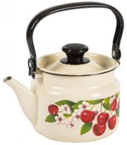 Чайник 2,0л с/дек (слоновая) эмаль(4)