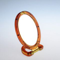 Зеркало настольное овал 10,5*14см двухстороннее (12/12)