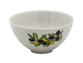 Пиала 250 мл (новая) Оливки эконом (фарфор) , р.4 (20)