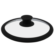 Крышка стекло/силикон с ручкой, 20см BY COLLECTION (12/12)