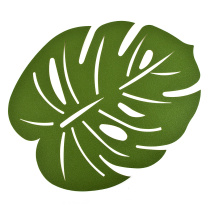 Салфетка сервировочная (плейсмат) "Зеленый лист" 41*33см (min4) (4/360)