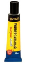 Универсальный клей "Секунда" БЫСТРЫЙ 30мл .шоу бокс (10/60)