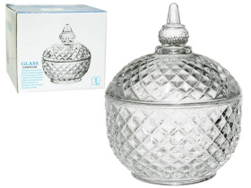 Ваза с крышкой  стекло(1/48)