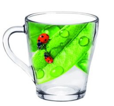 Кружка 250мл "Живая природа. Зеленый лист" (20)