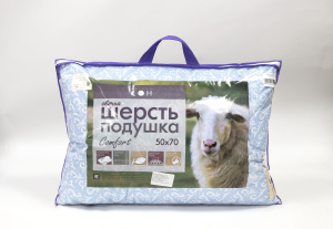 Подушка "Дрема" Шерсть овечья стеган. полотно 50х70 (1/8)