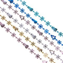 Бусы 2,0м декор. СНОУ БУМ (пластик) (6цв) (1/12/360)