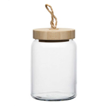 Банка ВУДИ 860мл с/бамбук.кр.(стекло) (6)