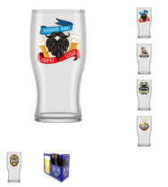 Бокал для пива 500мл. 2шт. "Пейте пиво" (стекло) (1/6)