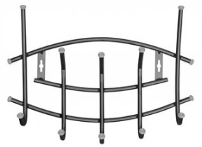 Вешалка настенная 5 крючков (черный) (1/5)