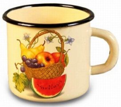 Кружка 0,25л с/дек,эмаль,металл.(1/18)