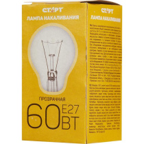 Лампа СТАРТ ф. груша W60Вт E27 инд. упак. (10/10)