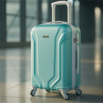 Чемодан QUARTS зеленый М ABS-пластик с одинарн.колесами(41,5*25,5*66) (1)