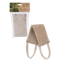 Мочалка "Длинная", лён, поролон, 35х9см (5/5)