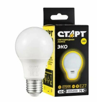 Лампа ECO LEDGLSE27 10W 30 WS СТАРТ (10/10)