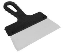 Шпатель металл (нерж.), пластиковая ручка 200мм (1/80)