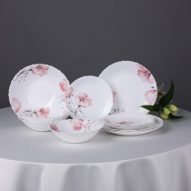 Набор столовой посуды 13 пр., опаловое стекло MILLIMI Роселла (1/4)