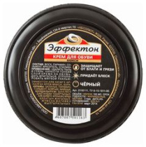 Крем для обуви ЭФФЕКТОН МАКСИ черный банка 100мл NEW (1/96)