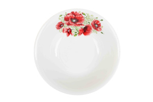 Салатник 680 мл Маки (фарфор) , р.4 (12)