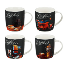 Кружка 350мл "Краски вкуса" (фрф) (4цв) (12/48)