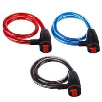 Замок велосипедный противоугонный тровосый VETTA 12*800мм (мет/пласт) (3цв) (1/30)