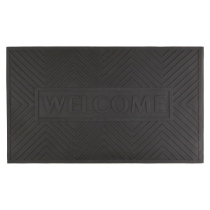 Коврик грязезащитный 35*60см "WELCOME"  черный SUNSTEP ПВХ(1/10)