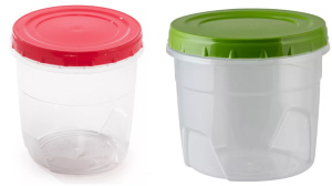 Банка для хранения продуктов 1,0л (2цв) пластик(1/30)