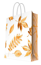 Бумажный пакет 11x13,7x6,2см д/сувенирной продукции с ламинацией (12/600)