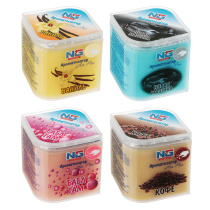 Ароматизатор гелевая банка 125 гр. бабл гам,ваниль,кофе,новая машина (1/4/96)